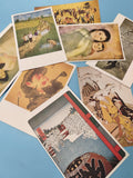 Lot de cartes illustrées aide à l?enfance du Viet-nam, scènes colorées et portra
