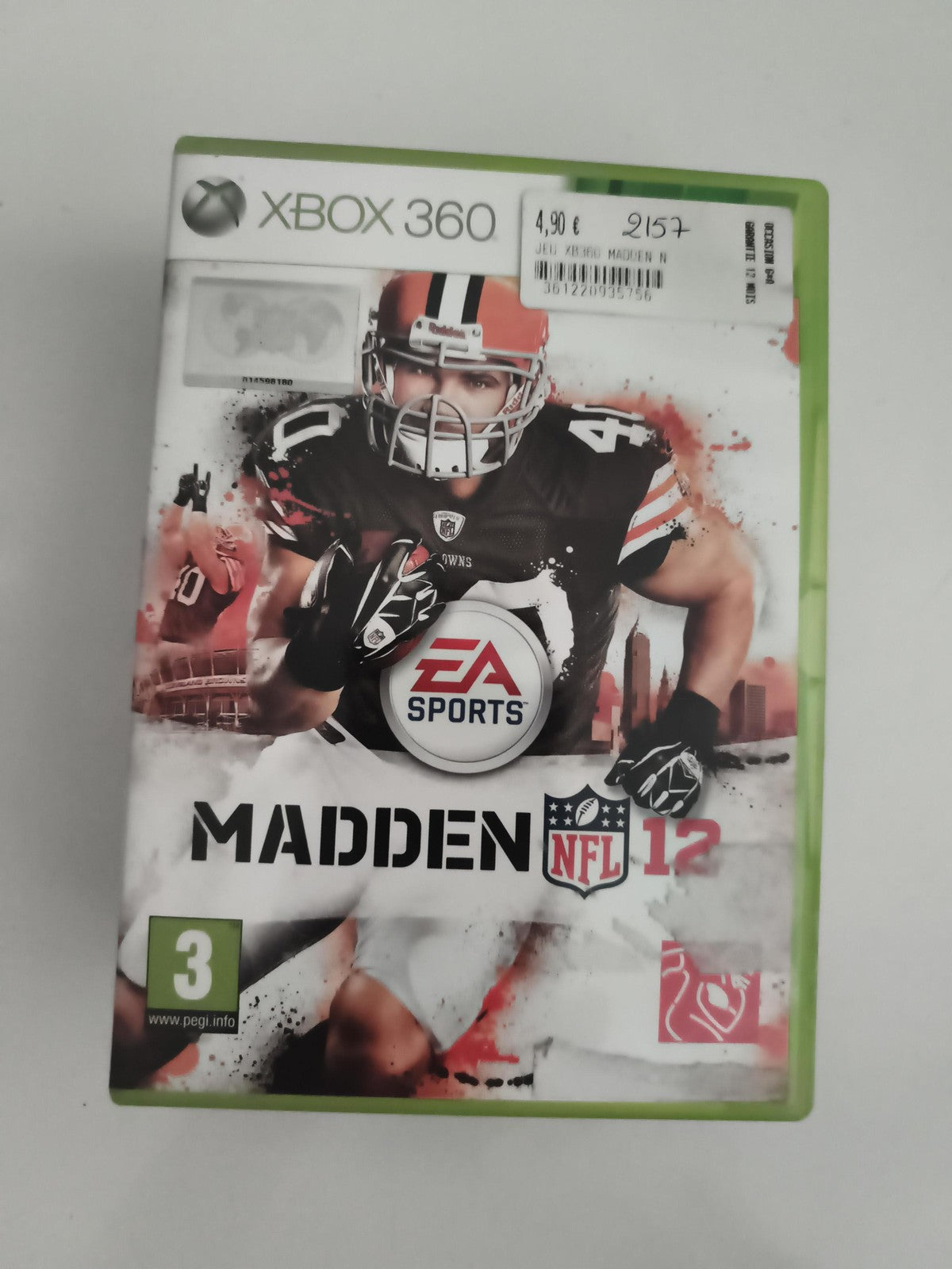 Jeu Xbox 360 Madden NFL 12 EA Sports football américain sans notice