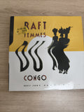 Vinyle 45 tours Raft Femmes du Congo pochette jaune silhouette Ref 2
