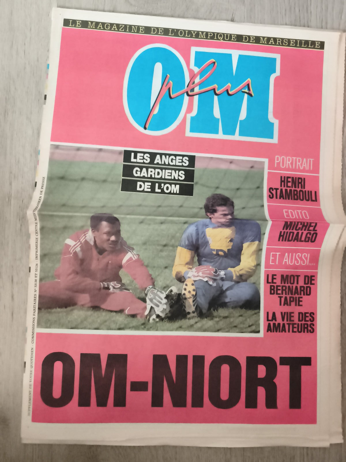 Magazine OM Plus ancien Olympique de Marseille OM-Niort vintage football