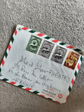 Lettre affranchie Algérie timbres poste airmail tricolore philatélie France