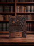 Plaque typographique ancienne cuisinière électrique vintage impression déco