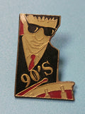 Pin's vintage 90's batteur, style rétro musique, collection années 90 (Ref 4)
