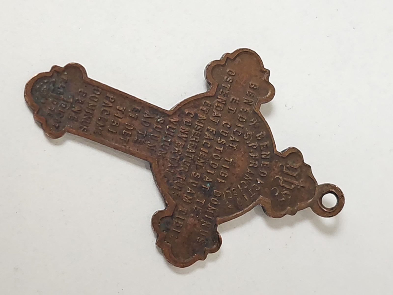 Vintage antique Catholic cross for collection or retro religious decoration