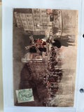Carte postale illustrée Paris Moulin Rouge le soir CPA affranchie