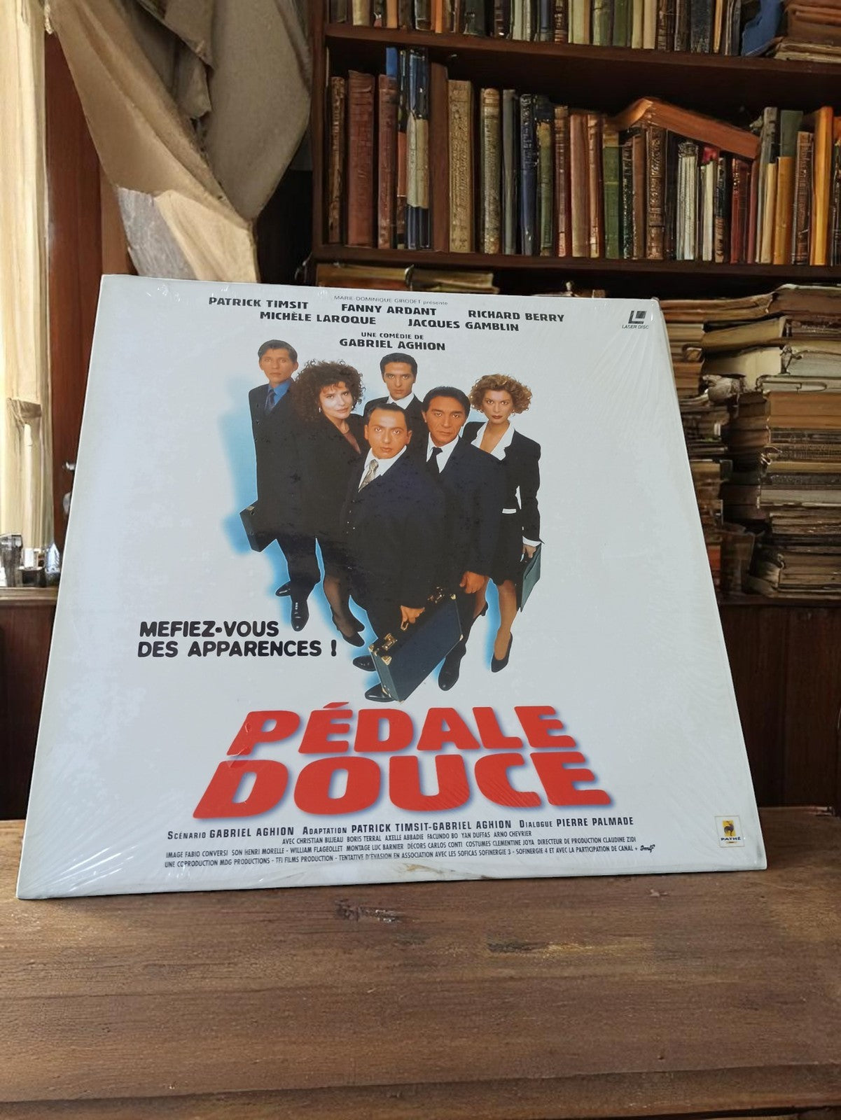Laserdisc Pédale Douce film français vintage comédie Gabriel Aghion 90s