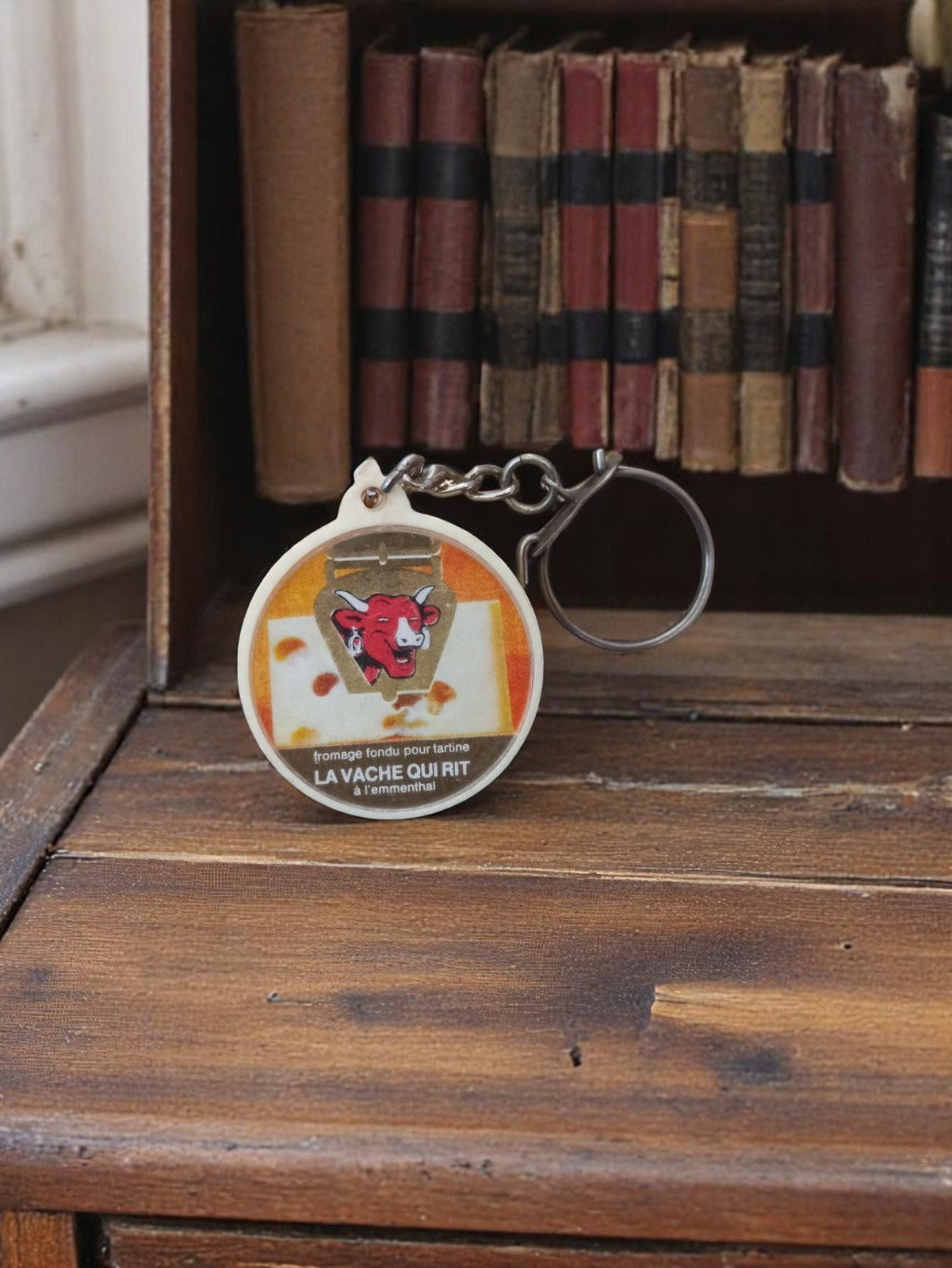 Porte-clés La Vache Qui Rit vintage métal publicitaire ancien fromage