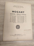 Ancien livre partitions Mozart piano violon Édition Lemoine Pantheon France