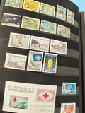 Lot anciens timbres oblitérés Corée du Sud philatélie, motifs variés, collection