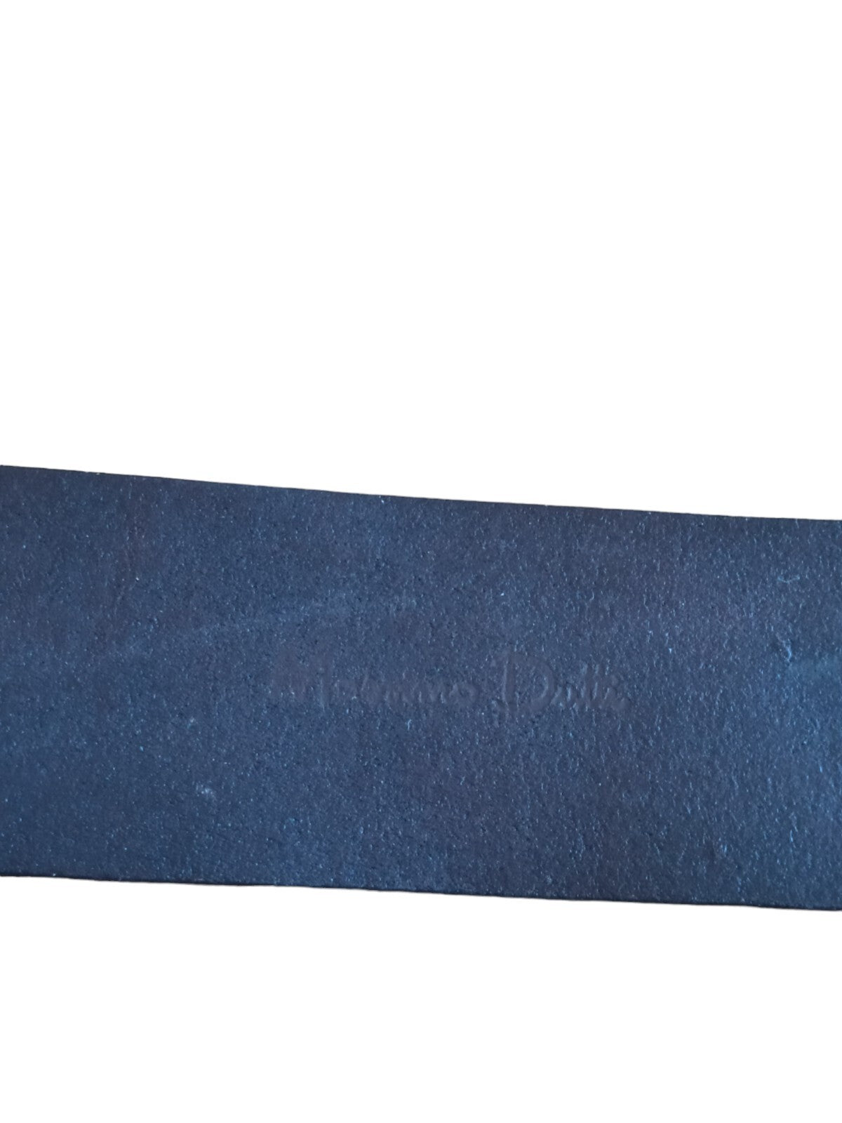 Ceinture Massimo Dutti cuir véritable marron boucle métal décorée 70cm