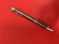 Stylo bille AmpliTon noir argenté, ancien stylo vintage, clip métal