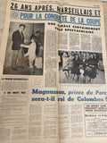 Ancien journal OM finale coupe 1969 Magnusson Le Méridional football vintage
