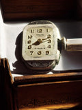 Montre mécanique vintage Prisma 17 rubis cadran argenté – pièces, art déco