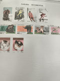 Timbres Sahara Occidental animaux sports oblitérés lot thématique philatélie
