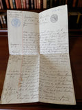 Document ancien état civil Bouzigues 1912 manuscrit officiel vintage rétro