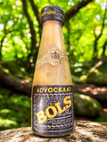 Mignonnette liqueur Advocaat Bols vintage, bouteille mini alcool, étiquette noir