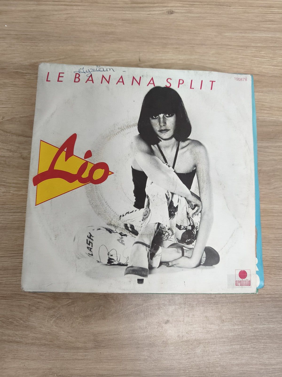 Vinyle 45 tours Lio Le Banana Split pochette illustrée, disque d'occasion