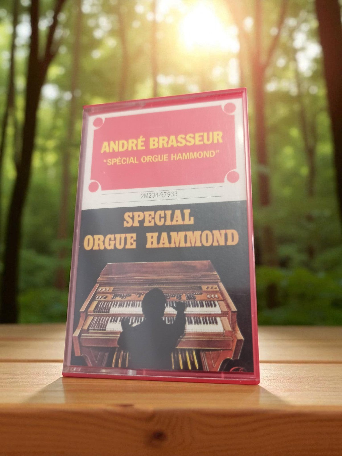 Cassette audio vintage André Brasseur Spécial Orgue Hammond rétro K7 musique