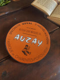 Etiquette fromagère française vintage Auzay - Curiosité ancienne deadstock