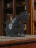 Figurine Godzilla soft vinyl, marionnette doigt, noir gris, monster toy
