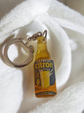 Porte-clés vintage Express Citron bouteille publicitaire rétro années 70