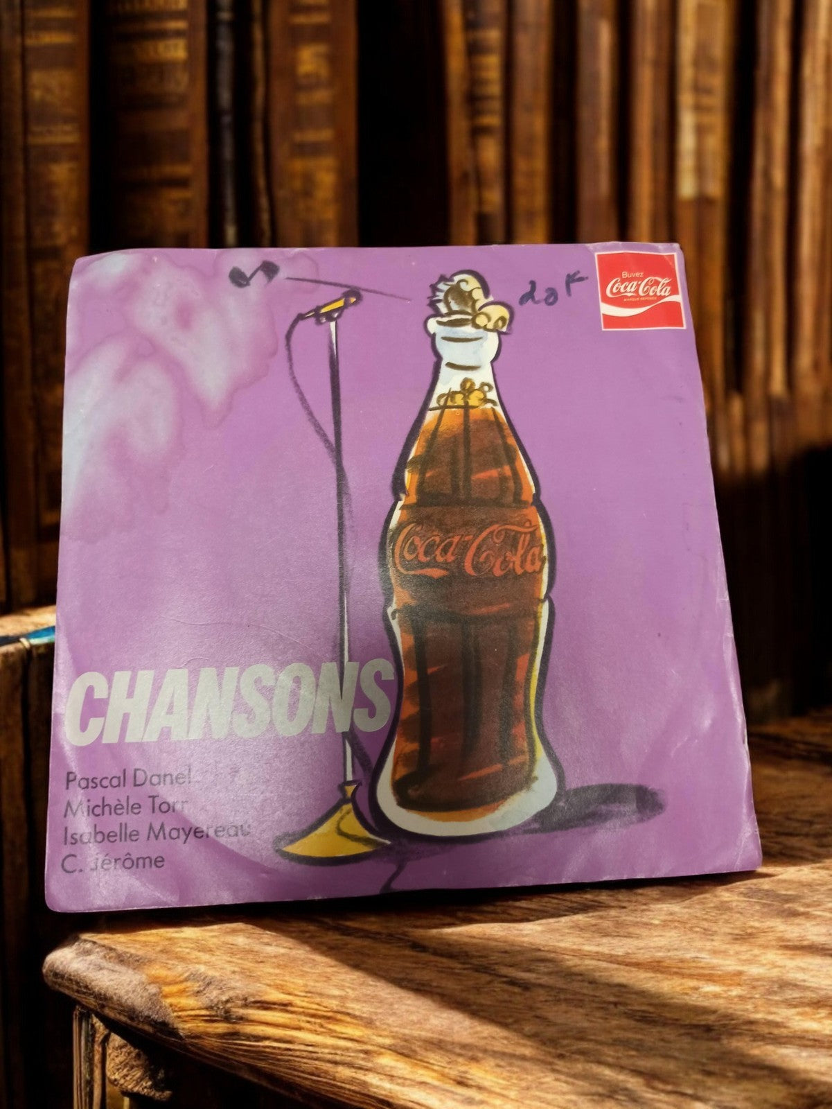 Disque vinyle 45 tours Coca-Cola Chansons Pascal Danel vintage rétro pochette vi