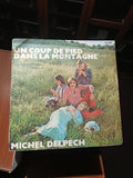 Vinyle 45T Michel Delpech Un Coup de Pied années 70 vintage rétro disque