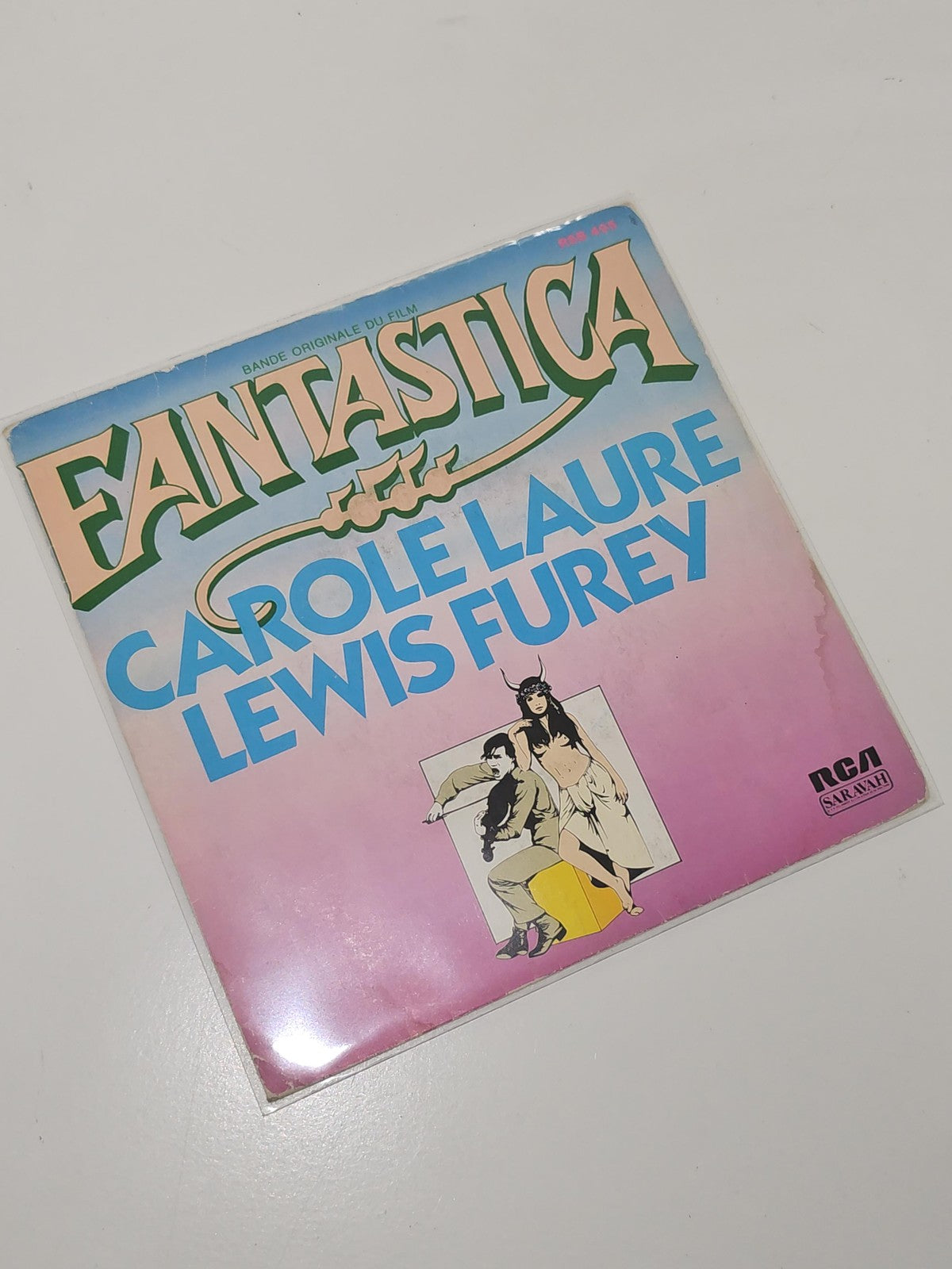 Vinyle 45 tours ancien rétro Fantastica vintage, très bon état, collection