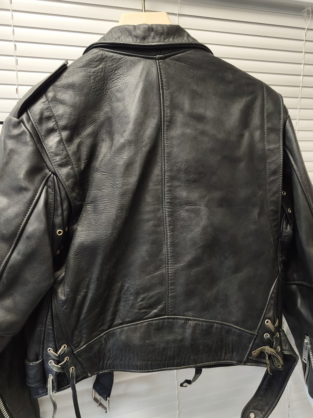 Blouson cuir vintage homme Expresso ancien veste rétro taille L collectionneur