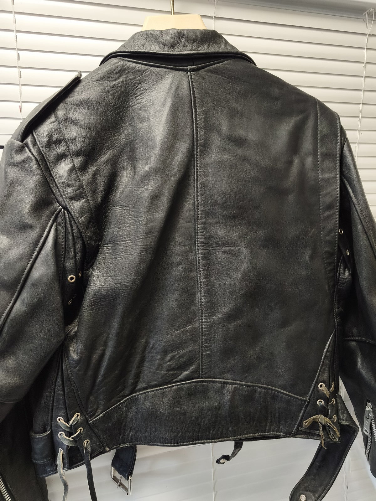 Blouson cuir vintage homme Expresso ancien veste rétro taille L collectionneur