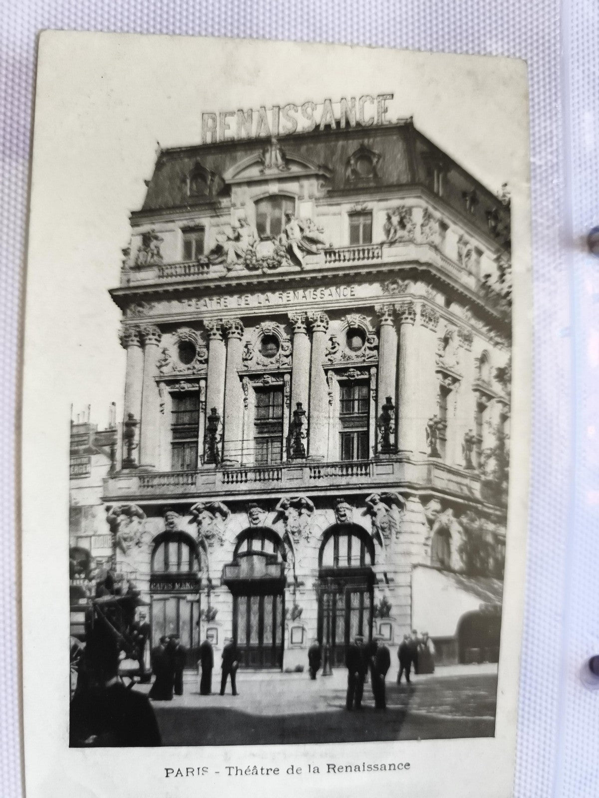 CPA Paris Théâtre de la Renaissance façade photo ancienne