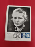 Carte Premier Jour Marie Curie 1967 timbre 0,60 F Paris philatélie