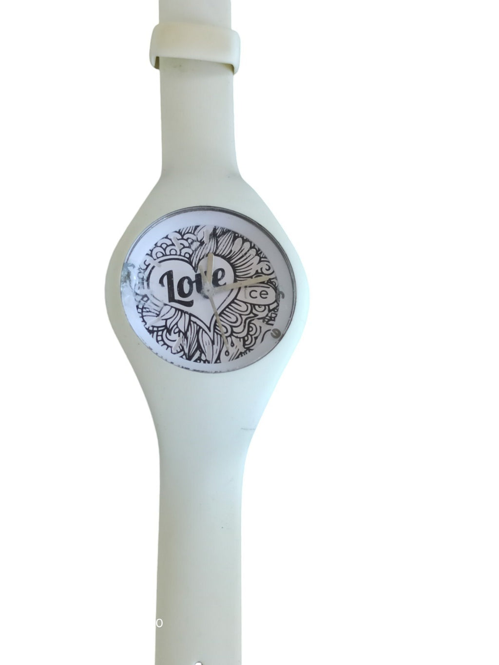Montre Ice Watch Love Femme blanche, cadran décor graphique, tendance