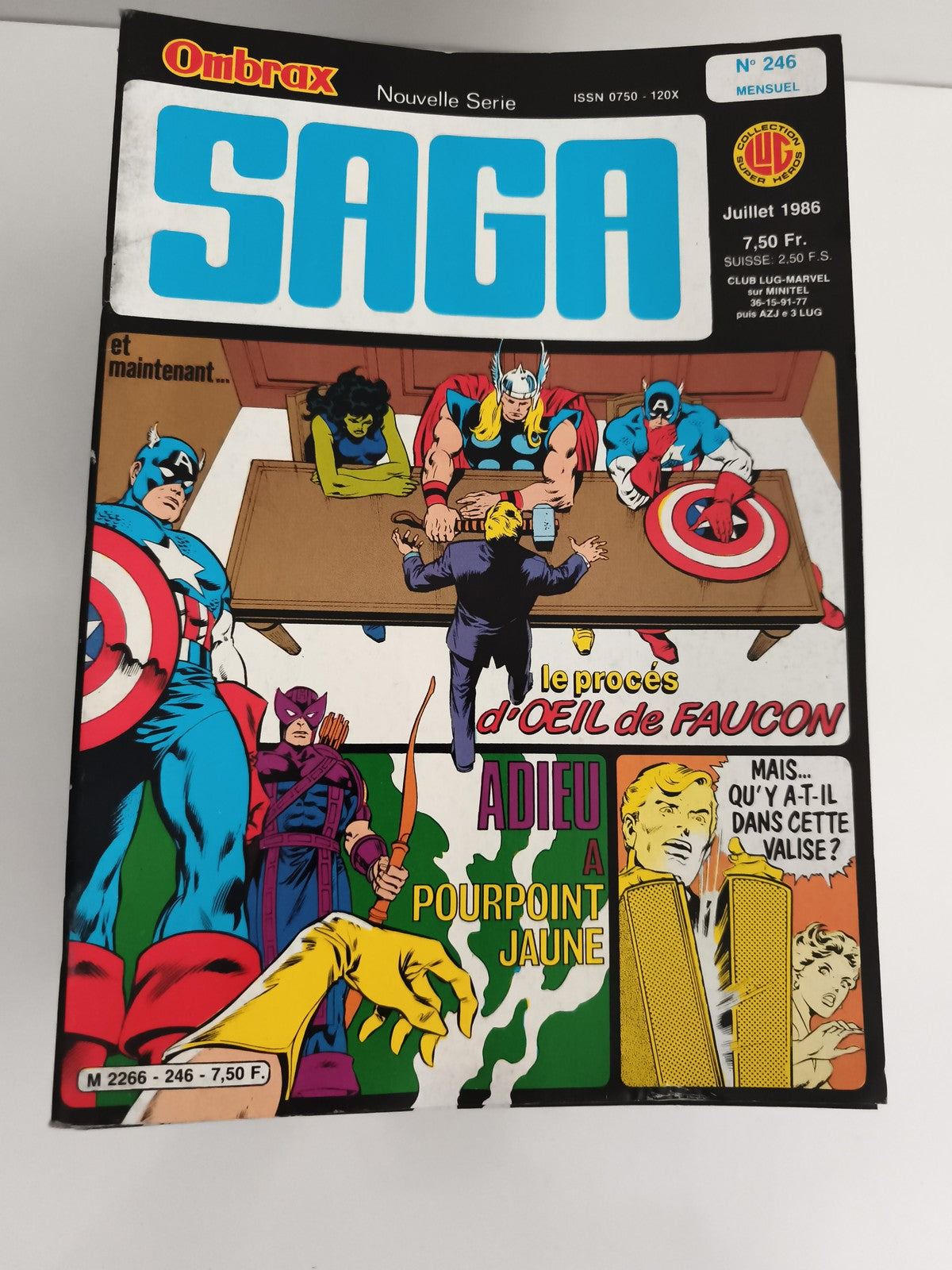 Comic Ombrax Saga n°246 1986 Marvel Lug vintage très bon état Avengers