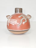 Ancien petit pot vintage Nasca Pérou signé Jenny Calle, objet de collection rare