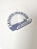 Vintage autocollant publicitaire ancien La Flotte Française rétro collection mar