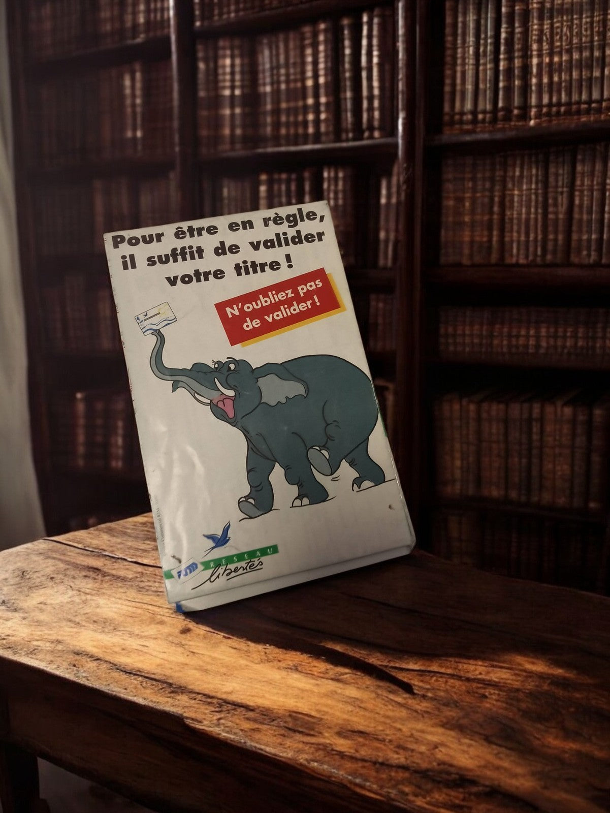 Carte routière vintage Réseau Libertés éléphant rétro ancien plan