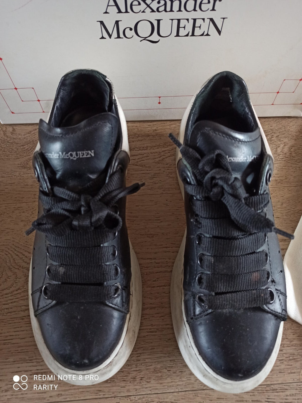 Baskets Alexander McQueen noires Femme 35 avec boîte et dust bag