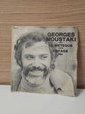 Vinyle 45 tours ancien Georges Moustaki rétro collector disque chanson française