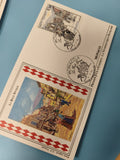 Enveloppe premier jour Monaco timbre La Belle Époque FDC illustration couleur