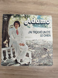 Vinyle 45 tours Adamo J'ai trouvé un été Le Chien CBS 4426 pochette illustrée