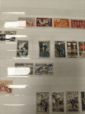 Lot anciens timbres oblitérés France thématiques sport, histoire et art, collect