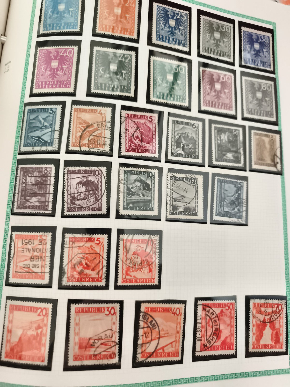 Timbres Autriche Republik Österreich oblitérés lot philatélie