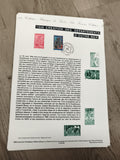 Feuillet philatélique 1946 Création Départements Outre-Mer France timbres