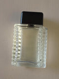 Miniature parfum ancien flacon rétro transparent bouchon noir vintage