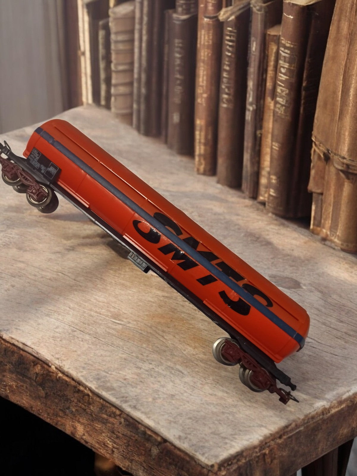 Wagon citerne HO Jouef orange ancien, SNCF, train miniature vintage rétro