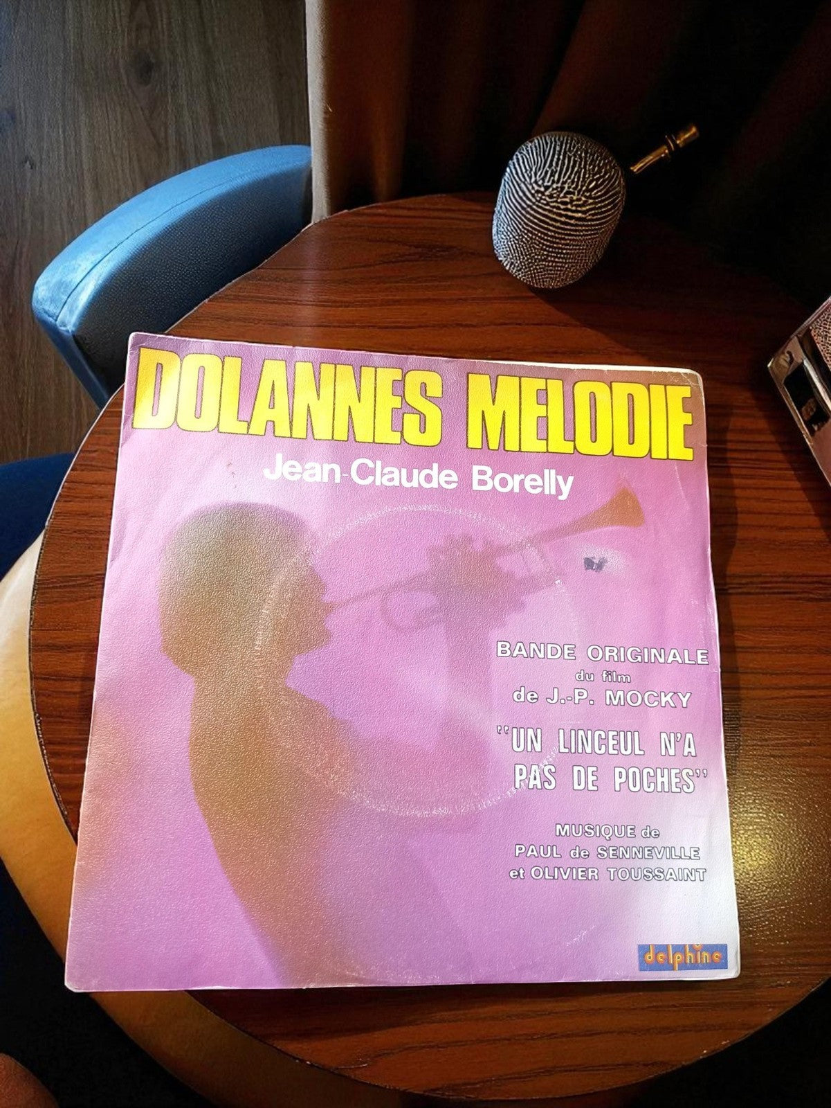 Disque vinyle 45 tours Dolannes Mélodie Jean-Claude Borelly vintage Delphine
