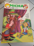 Magazine jeunesse MICHA 6/1986 illustré vintage années 80 ancien mensuel rétro