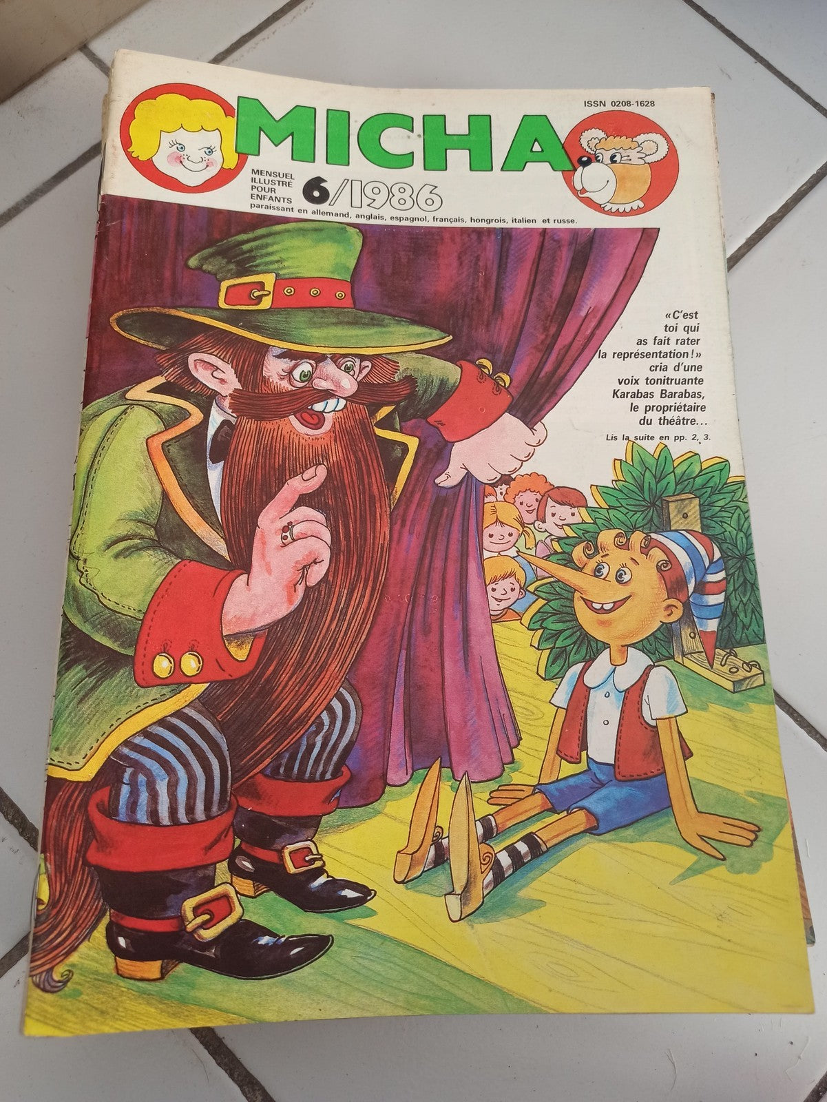 Magazine jeunesse MICHA 6/1986 illustré vintage années 80 ancien mensuel rétro