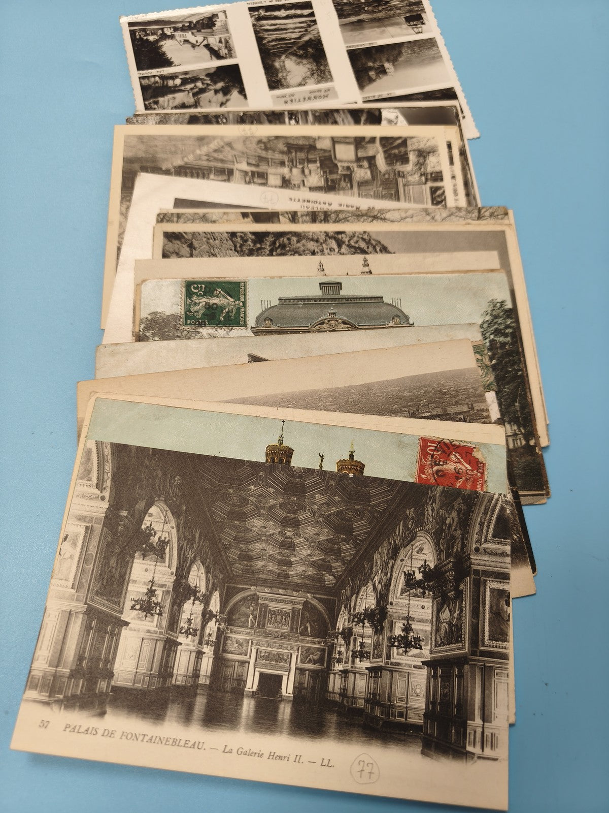 Lot cartes postales anciennes CPA divers lieux France monuments timbrées (Ref 1)
